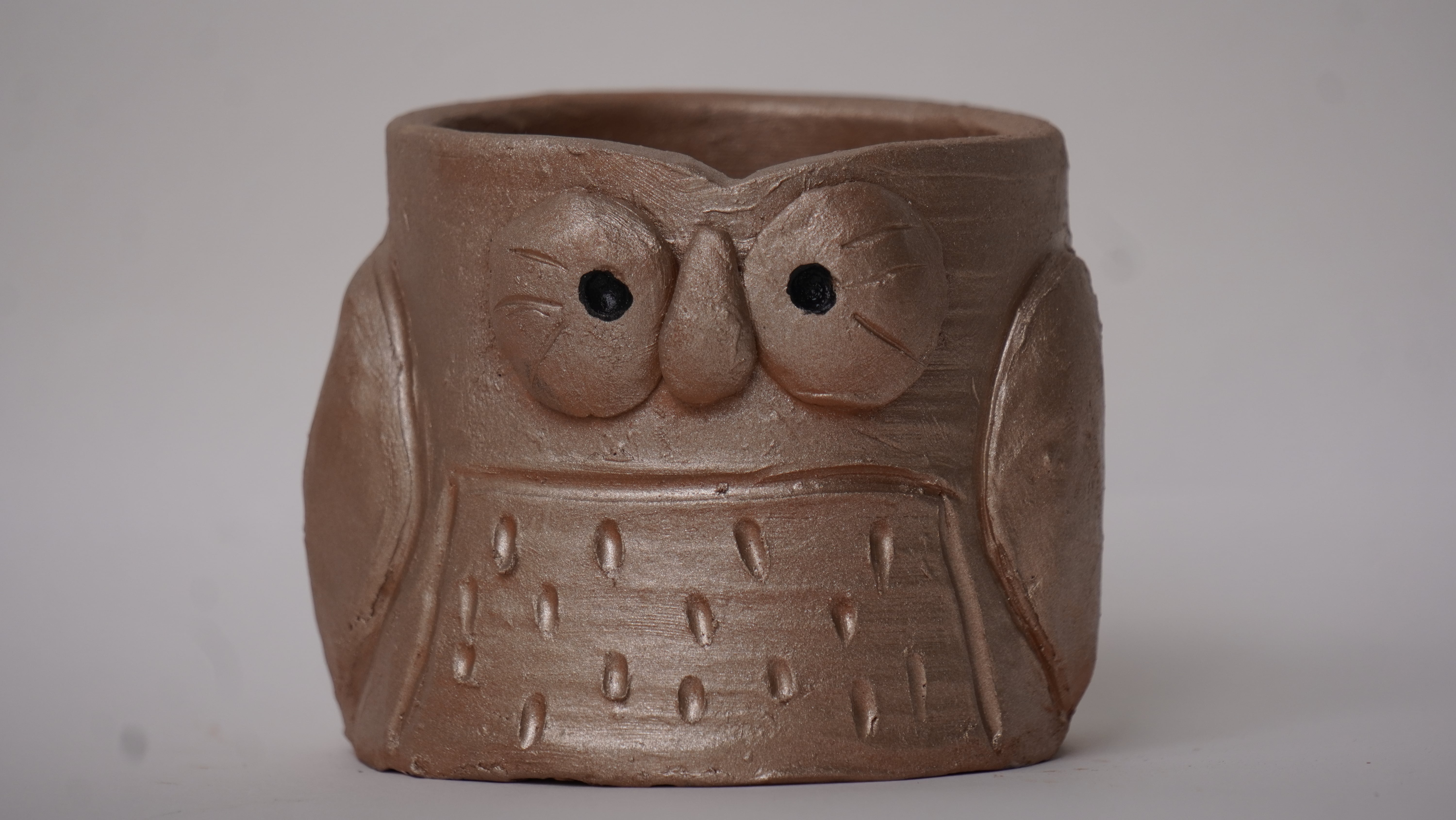 Owl Planter (Golden)